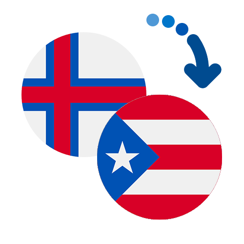 Wie kann man online Geld von den Färöer Inseln nach Puerto Rico senden?
