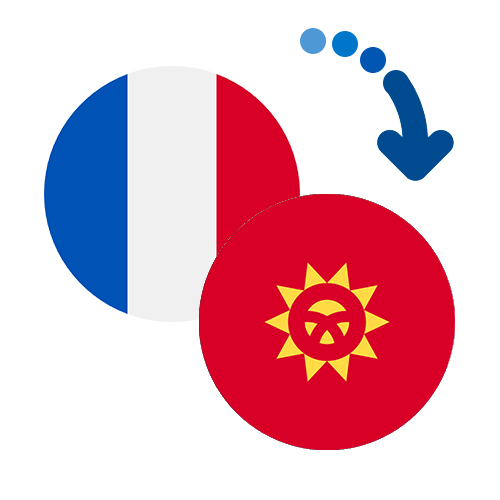 Wie kann man online Geld von Frankreich nach Kirgisistan senden?