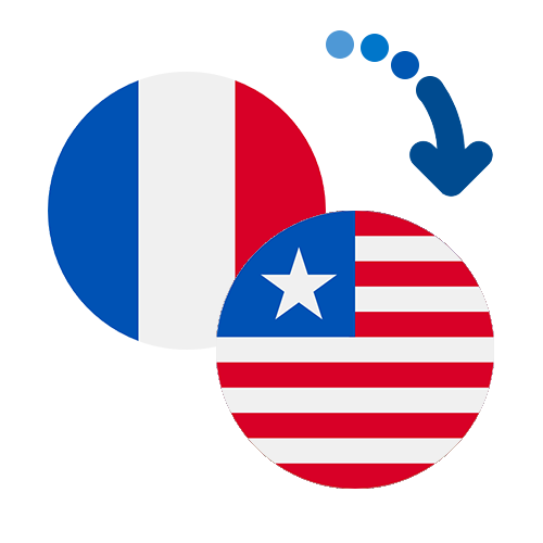 How to send money from France to Liberia