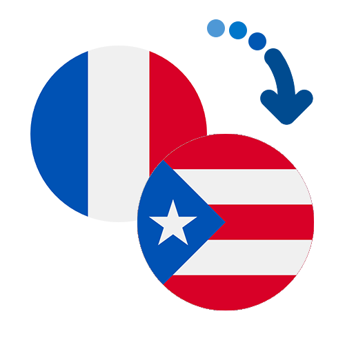 Wie kann man online Geld von Frankreich nach Puerto Rico senden?