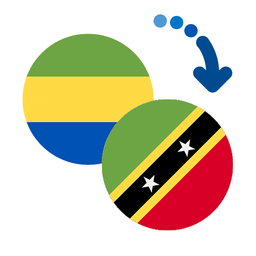How to send money from Gabon to Saint Kitts And Nevis