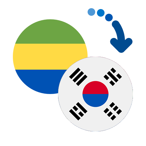 Wie kann man online Geld von Gabun nach Südkorea senden?