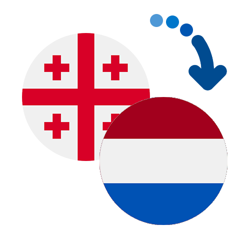 Wie kann man online Geld von Georgien in die Niederländische Antillen senden?