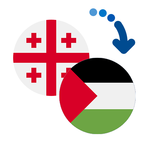 Wie kann man online Geld von Georgien nach Palästina senden?