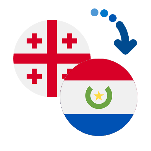 Wie kann man online Geld von Georgien nach Paraguay senden?