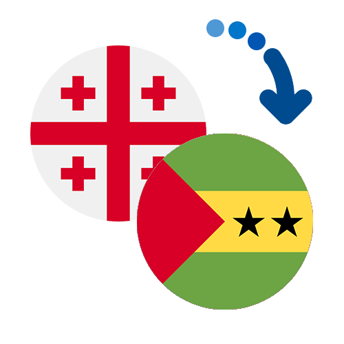 How to send money from Georgia to Sao Tome And Principe