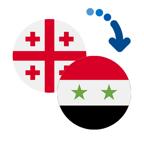 Wie kann man online Geld von Georgien nach Syrien senden?