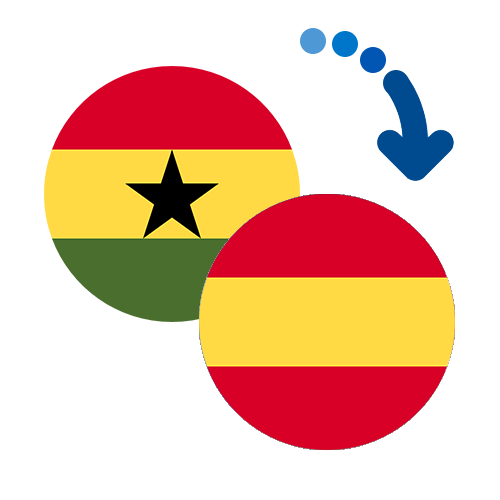 Wie kann man online Geld von Ghana nach Spanien senden?
