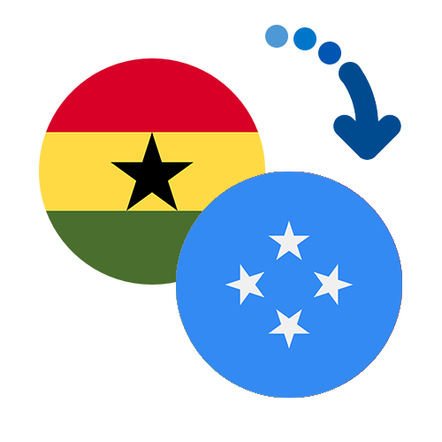 Wie kann man online Geld von Ghana nach Mikronesien senden?