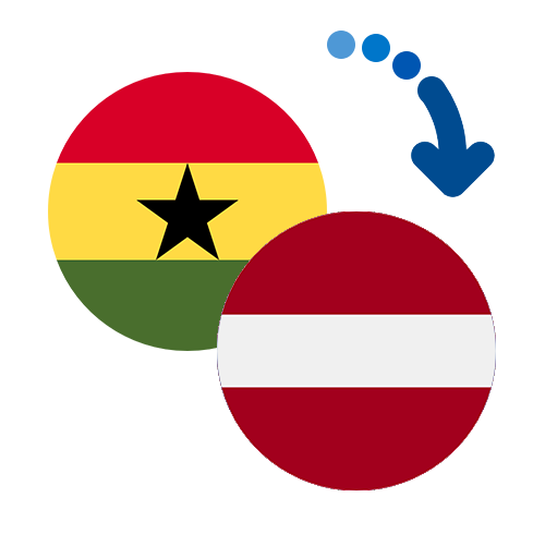 Wie kann man online Geld von Ghana nach Lettland senden?