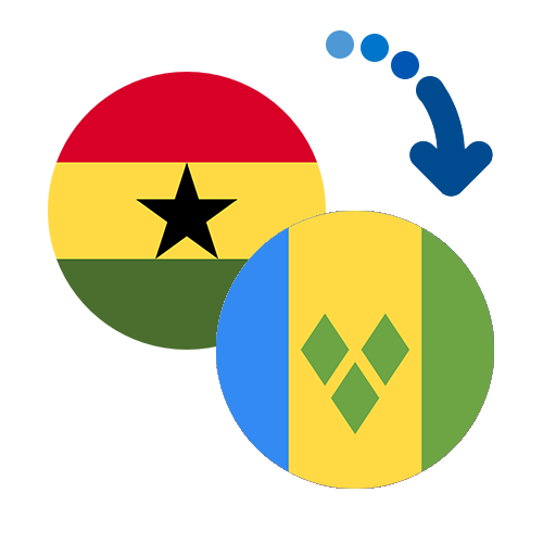 Wie kann man online Geld von Ghana nach St. Vincent und die Grenadinen senden?
