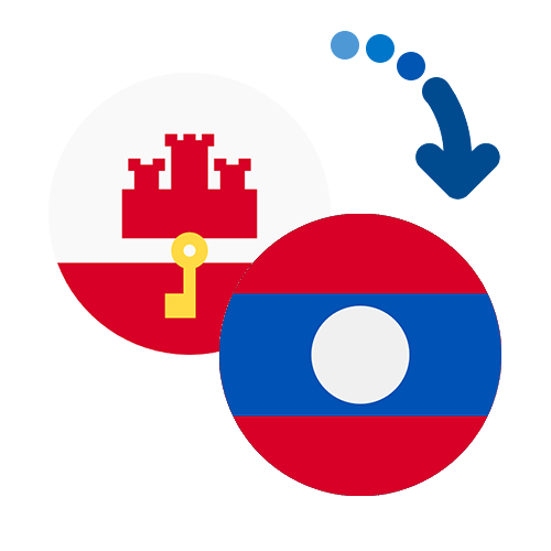 Wie kann man online Geld von Gibraltar nach Laos senden?
