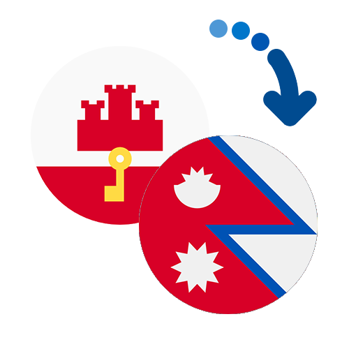 Wie kann man online Geld von Gibraltar nach Nepal senden?