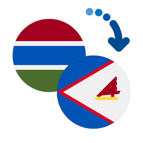 Wie kann man online Geld von Gambia nach Amerikanisch-Samoa senden?