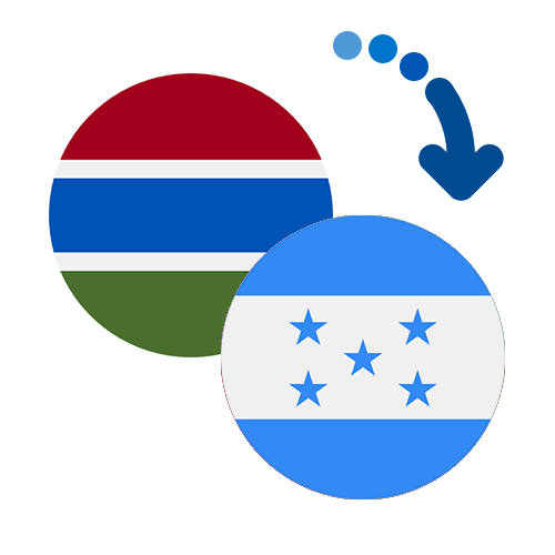 Wie kann man online Geld von Gambia nach Honduras senden?