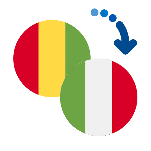 Wie kann man online Geld von Guinea nach Italien senden?