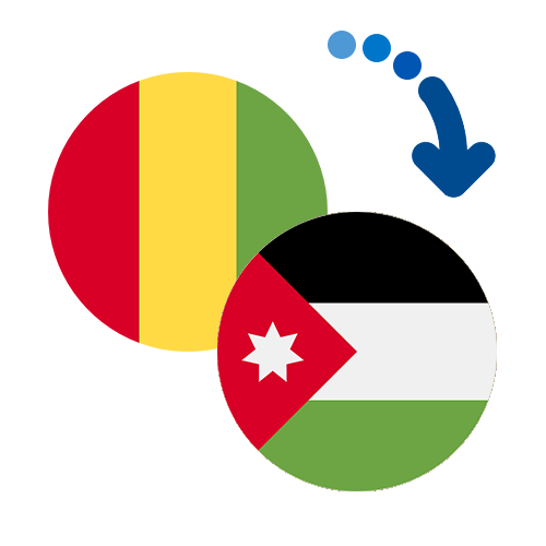 Wie kann man online Geld von Guinea nach Jordanien senden?