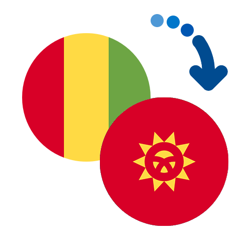 Wie kann man online Geld von Guinea nach Kirgisistan senden?
