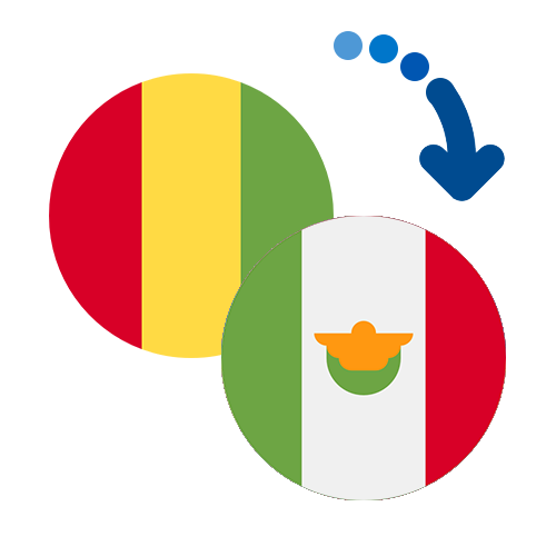 Wie kann man online Geld von Guinea nach Mexiko senden?