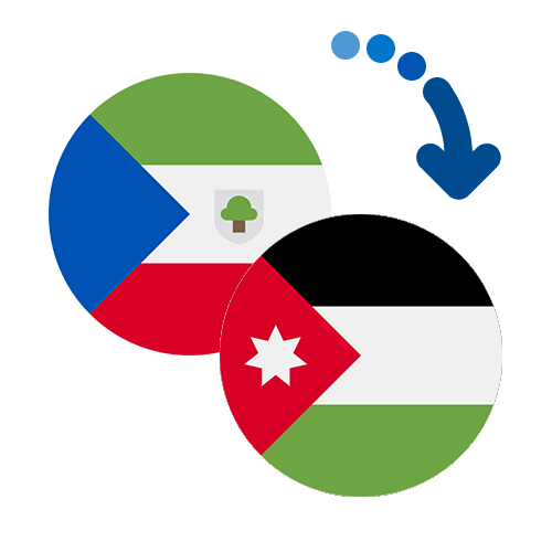 Wie kann man online Geld von Äquatorialguinea nach Jordanien senden?