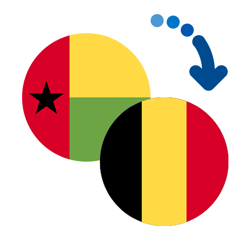 Wie kann man online Geld von Guinea-Bissau nach Belgien senden?
