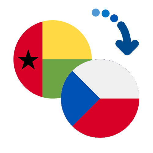 Wie kann man online Geld von Guinea-Bissau in die Tschechische Republik senden?