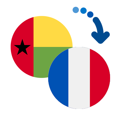 Wie kann man online Geld von Guinea-Bissau nach Frankreich senden?