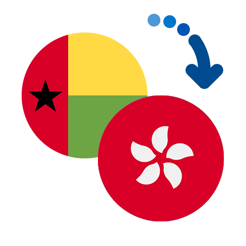Wie kann man online Geld von Guinea-Bissau nach Hongkong senden?