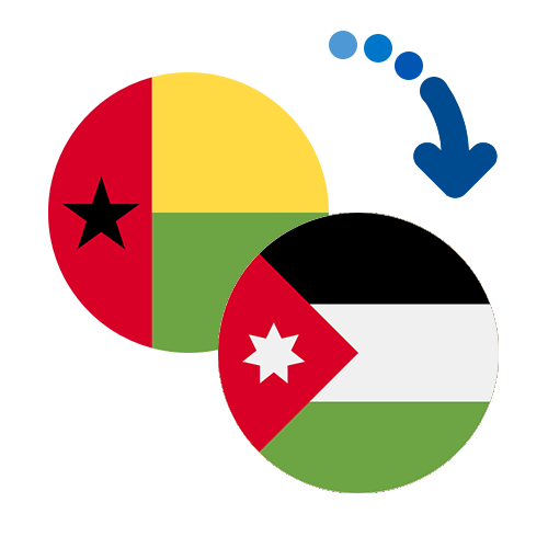 How to send money from Guinea-Bissau to Jordan