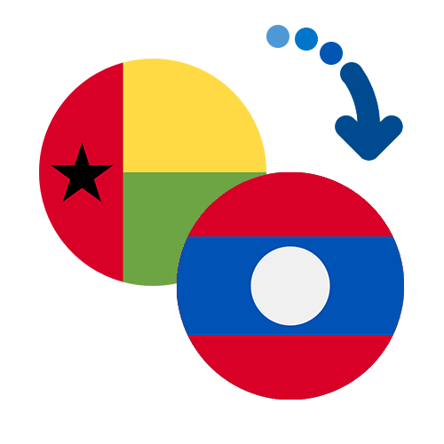 Wie kann man online Geld von Guinea-Bissau nach Laos senden?