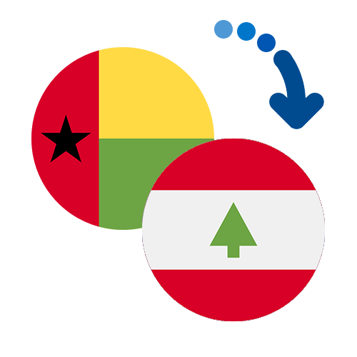 Wie kann man online Geld von Guinea-Bissau nach Libanon senden?