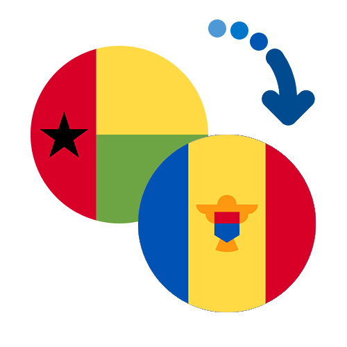 Wie kann man online Geld von Guinea-Bissau nach Moldawien senden?