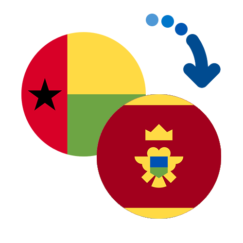 Wie kann man online Geld von Guinea-Bissau nach Montenegro senden?