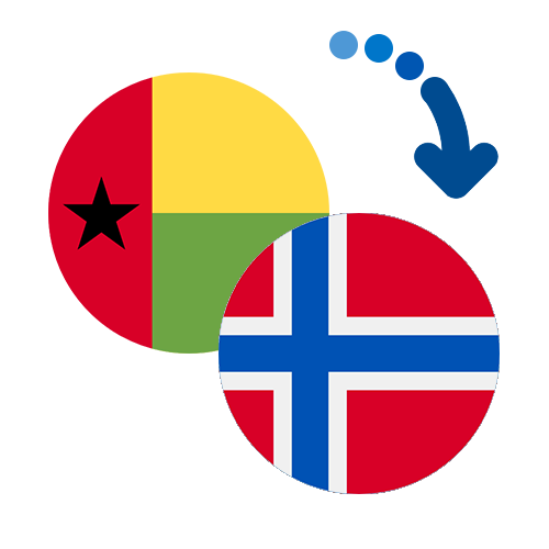 Wie kann man online Geld von Guinea-Bissau nach Norwegen senden?