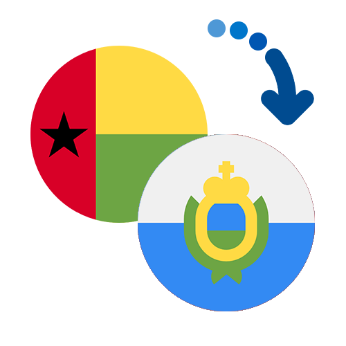 Wie kann man online Geld von Guinea-Bissau nach San Marino senden?