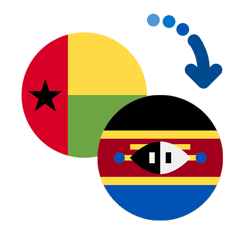 Wie kann man online Geld von Guinea-Bissau nach Swasiland senden?