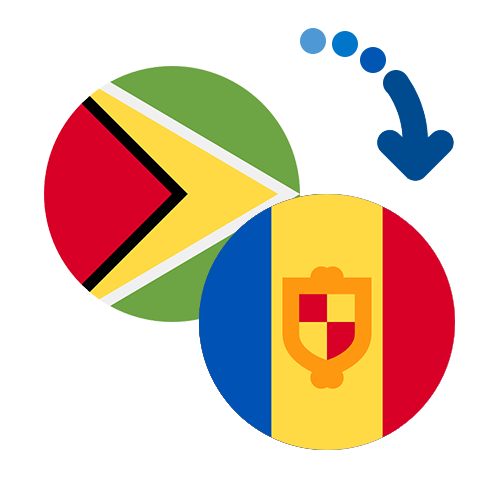 Wie kann man online Geld von Guyana nach Andorra senden?