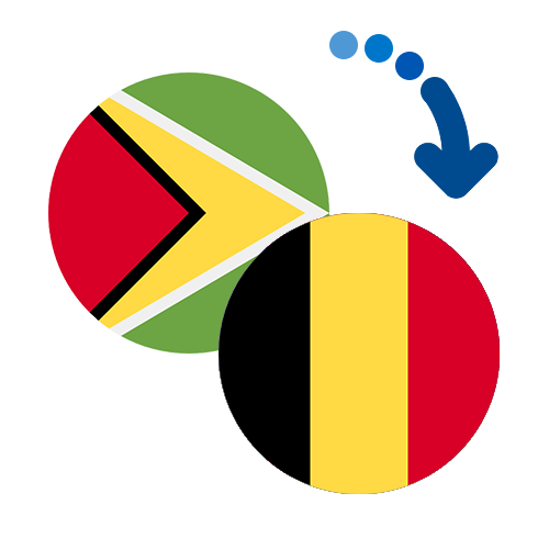 Wie kann man online Geld von Guyana nach Belgien senden?