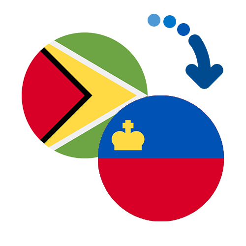 ¿Cómo mandar dinero de Guyana a Liechtenstein?