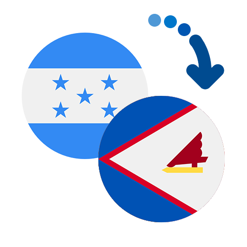 Wie kann man online Geld von Honduras nach Amerikanisch-Samoa senden?