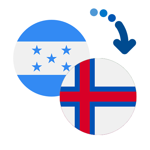 Wie kann man online Geld von Honduras auf die Färöer Inseln senden?