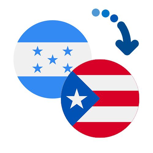 Wie kann man online Geld von Honduras nach Puerto Rico senden?
