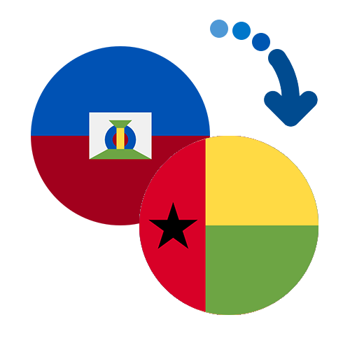 Wie kann man online Geld von Haiti nach Guinea-Bissau senden?