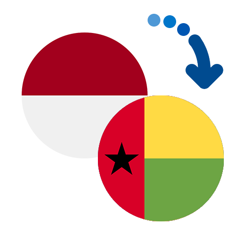 ¿Cómo mandar dinero de Indonesia a Guinea-Bissau?