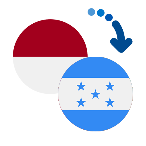 Wie kann man online Geld von Indonesien nach Honduras senden?