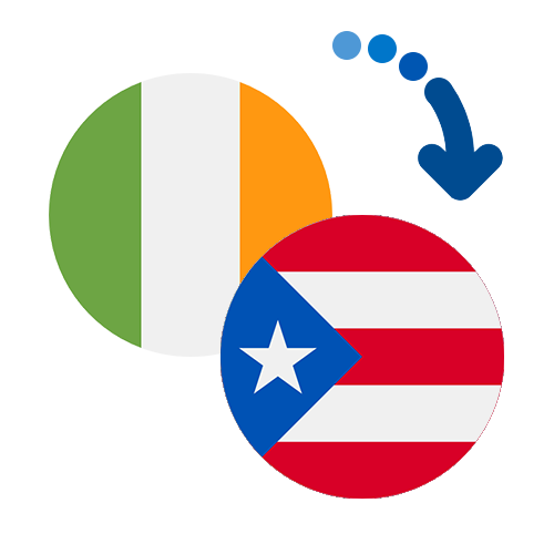Wie kann man online Geld von Irland nach Puerto Rico senden?