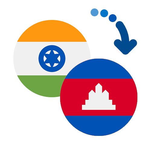 Wie kann man online Geld von Indien nach Kambodscha senden?