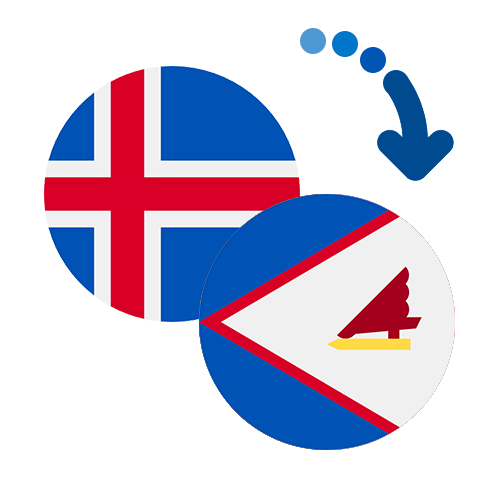 ¿Cómo mandar dinero de Islandia a Samoa Americana?