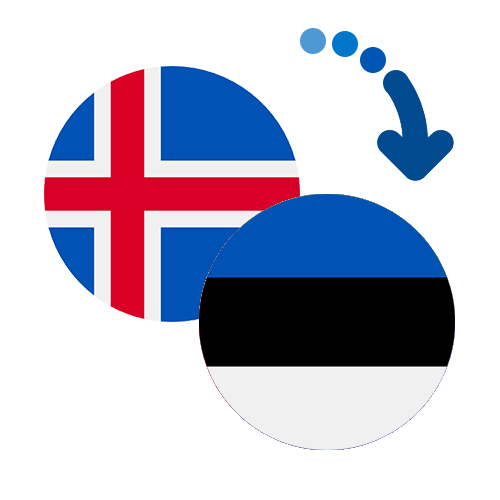 Wie kann man online Geld von Island nach Estland senden?