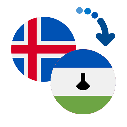 ¿Cómo mandar dinero de Islandia a Lesotho?